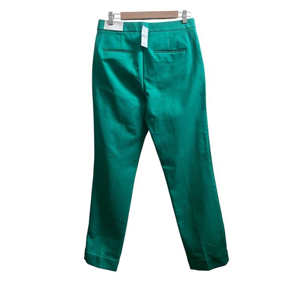 Ann Taylor New Kelly Green The Tall High Rise Eva Cuff Ankle Pant Size 6 #59646 - Picture 5 of 12